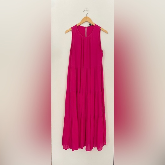 Banana Republic Pink Tiered Maxi Dress – M - Picture 5 of 6